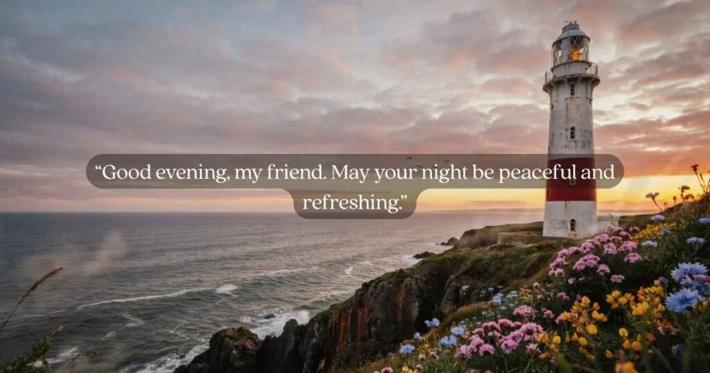 3. Good Evening Messages for Friends