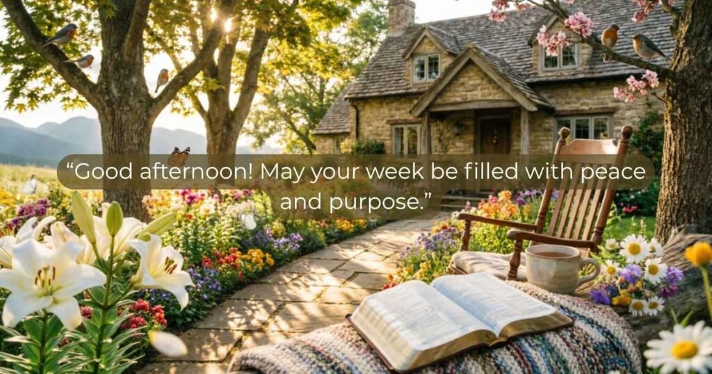 Good Afternoon Blessings by Day of the Week
