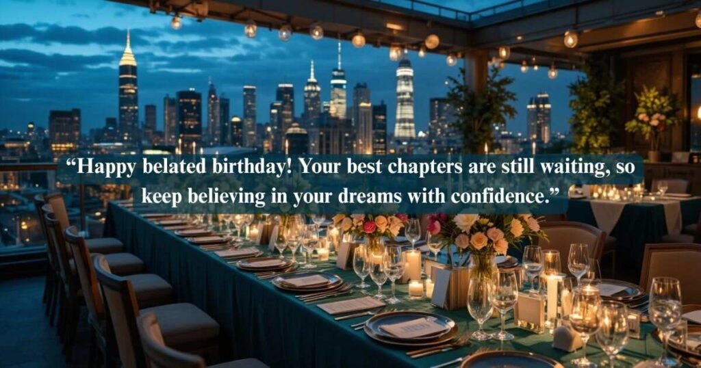Inspirational Belated Birthday Blessings Images with Quotes