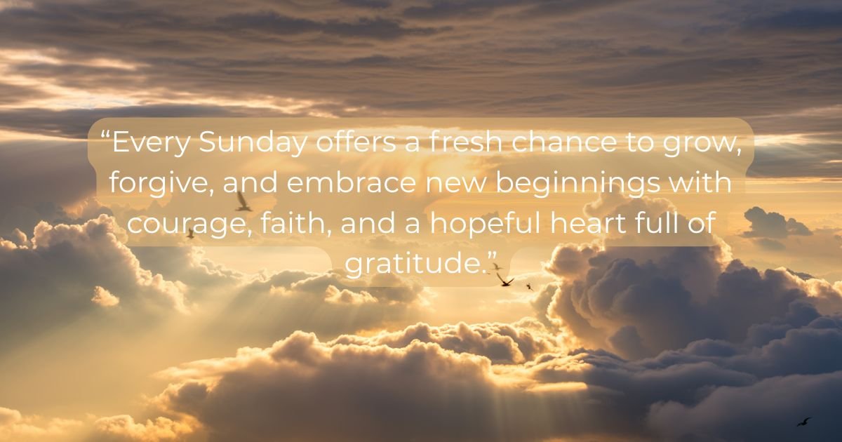 Happy Sunday Blessings and Wishes for a Peaceful Day