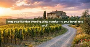 Sunday Good Evening Blessings
