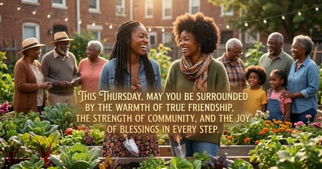 African American Thursday Blessings for Friends