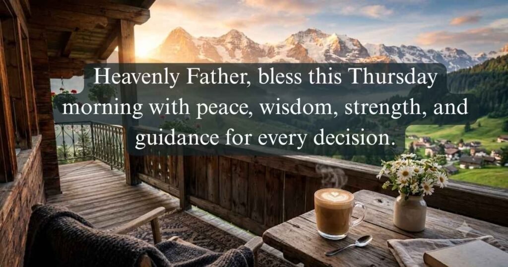 Thursday Morning Blessings and Prayers