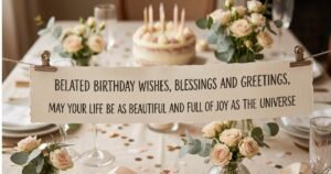Elegant Belated Birthday