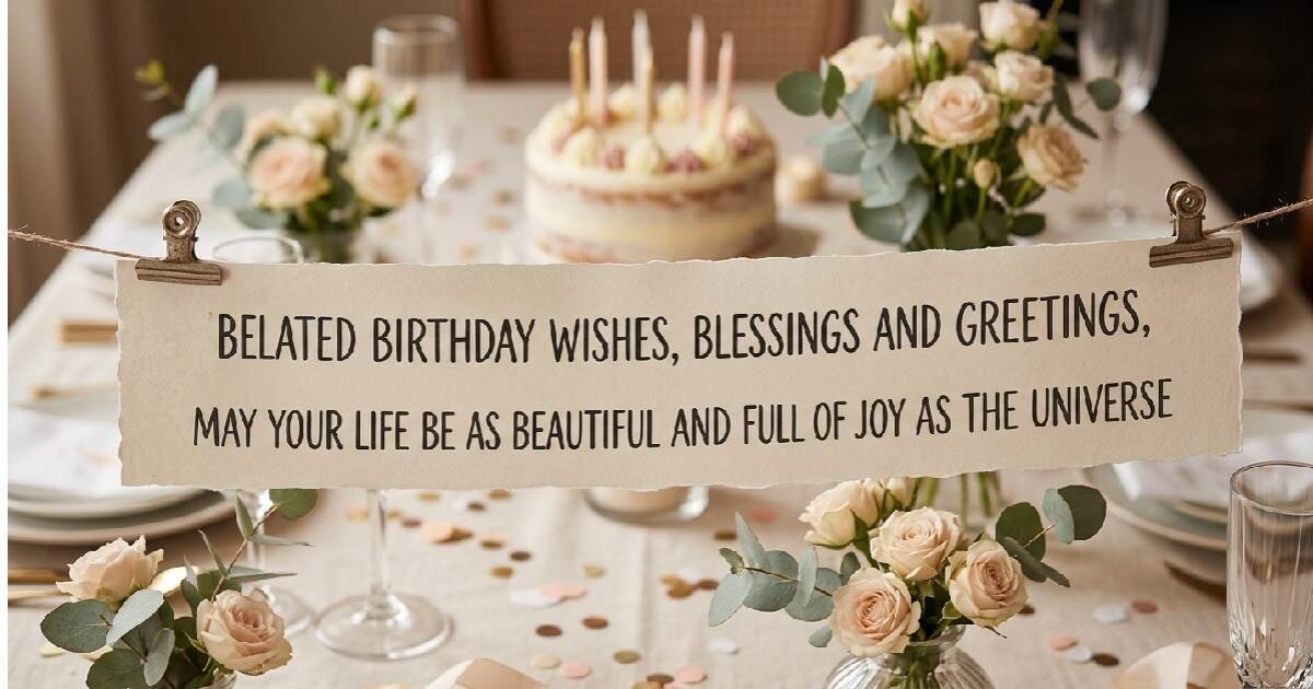 Elegant Belated Birthday