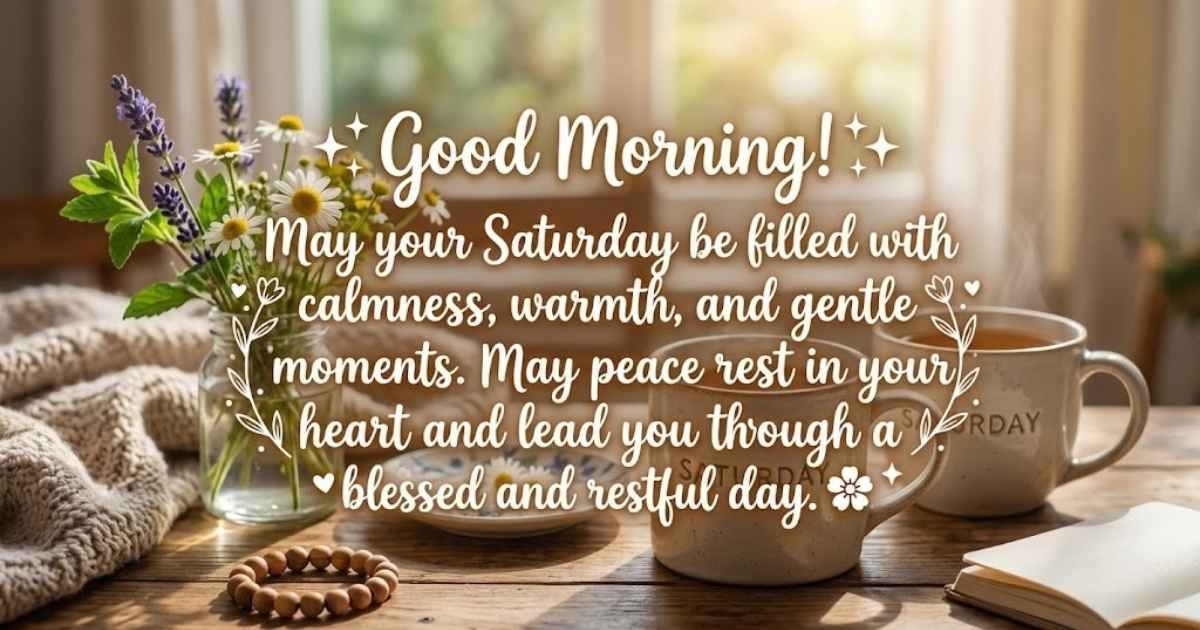 Saturday Good Morning Blessings