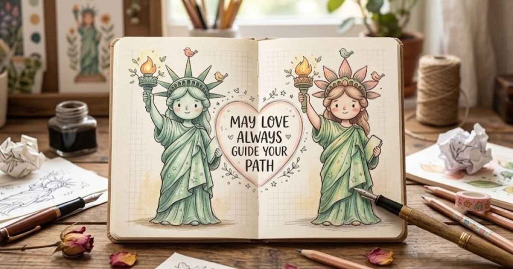 Statue of Liberty Inspired Drawing Ideas